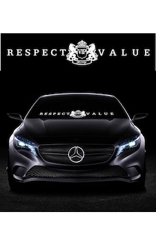 Otosticker Respect Vip Value Ön Cam Alınlık Büyük 86X15Cm Otosticker Respect Vip Value Ön Cam Alınlık Büyük 86X15Cm