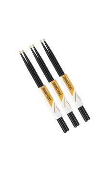 Wagon Drumsticks Hickory 5a Baget - Siyah 3 Çift Wagon Drumsticks Hickory 5a Baget - Siyah 3 Çift