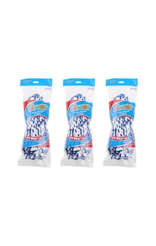 Elmop Pm01 Yedek Islak Vidalı Mop Paspas Püskül Ucu - Pamuklu Mikrofiber İpli Mop Yedeği - 3 Adet Elmop Pm01 Yedek Islak Vidalı Mop Paspas Püskül Ucu - Pamuklu Mikrofiber İpli Mop Yedeği - 3 Adet