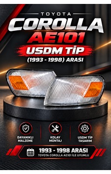Toyota Corolla Ae101 Usdm Ön Sinyal Lambası Takımı Sağ+sol Toyota Corolla Ae101 Usdm Ön Sinyal Lambası Takımı Sağ+sol