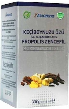 Avicenna Keçiboynuzu Özü Ile Tatlandırılmış Propolis Zencefil 300 G