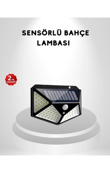 100 Led Güneş Enerjili Bahçe Lambası Pır Sensörlü, Ip65 Su Geçirmez Mekan Aydınlatma