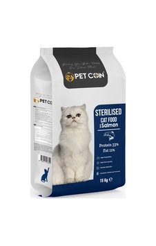 Petcoin Somonlu Kısırlaştırılmış Kedi Maması 15 KG Petcoin Somonlu Kısırlaştırılmış Kedi Maması 15 KG