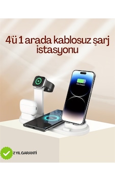 4 Cihazı Aynı Anda Şarj Edebilen Kablosuz Şarj İstasyonu Çok Yönlü Ve Pratik Tasarım Diğer 77656431 4 Cihazı Aynı Anda Şarj Edebilen Kablosuz Şarj İstasyonu Çok Yönlü Ve Pratik Tasarım Diğer 77656431