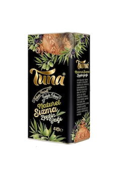Tuna Erken Hasat Soğuk Sıkım Naturel Sızma Zeytinyağı Teneke 5 L
