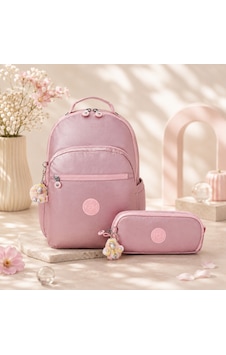 Kipling Kız Çocuk Okul Çantası 2'li Set Çanta Ve Kalemlik Kpsetkpkı713502 - Pembe Kipling Kız Çocuk Okul Çantası 2'li Set Çanta Ve Kalemlik Kpsetkpkı713502 - Pembe