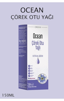 Ocean Soğuk Sıkım Çörek Otu Yağı Takviye Edici Gıda 150 ML Ocean Soğuk Sıkım Çörek Otu Yağı Takviye Edici Gıda 150 ML