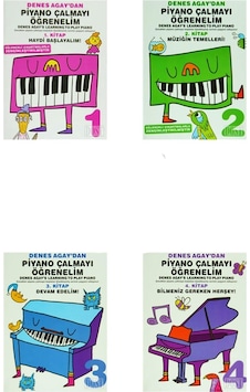 Denes Agay 'Dan Piyano Çalmayı Öğrenelim Tam Set 4 Kitap Denes Agay 'Dan Piyano Çalmayı Öğrenelim Tam Set 4 Kitap