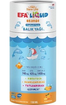 Efa Liquid Balık Yağı Sıvı 150 ML - Portakal Efa Liquid Balık Yağı Sıvı 150 ML - Portakal