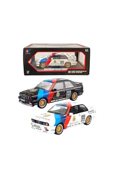 Model Araba Bmw E30 M Şerit Die Cast Metal Açılır Kapı 1:24 Siyah 6+