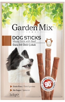 Gardenmix Tahılsız Dana Etli Yetişkin Köpek Stick Ödül Maması 3 x 11 G Gardenmix Tahılsız Dana Etli Yetişkin Köpek Stick Ödül Maması 3 x 11 G