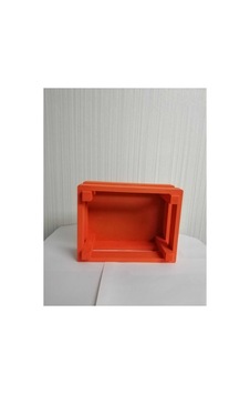 Ahşap Kasa 10x14x20 Altı Kapalı Organizer Turuncu Ahşap Kasa 10x14x20 Altı Kapalı Organizer Turuncu