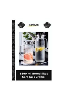 1500 Ml Borosilikat Cam Su Sürahisi Günlük Kullanım Şeffaf Sürahi Sunum Gereci 1500 Ml Borosilikat Cam Su Sürahisi Günlük Kullanım Şeffaf Sürahi Sunum Gereci