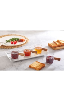 KitchenLife 4 Adet Ahşap Saplı Mıka Reçellik Sosluk Kahvaltı Seti - 80 Ml KitchenLife 4 Adet Ahşap Saplı Mıka Reçellik Sosluk Kahvaltı Seti - 80 Ml