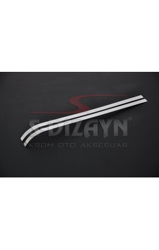 S-Dizayn Peugeot Partner Tepee Krom Sürgülü Kapı Çıtası 2 Prç 2008-2018