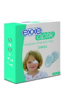 Exxe Optik Yapışkanlı Oval Göz Pedi 10'lu Exxe Optik Yapışkanlı Oval Göz Pedi 10'lu