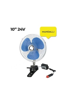 Sentinel Oto Vantilatör 24v 10 İnch Mandallı Çakmak Girişli
