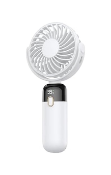 K70 Taşınabilir Şarjlı El Vantilatörü 2400mah 360 Döner Başlıklı Standlı Dijital Ekranlı Soğutucu Fan Beyaz Acı Kahverengi K70 Taşınabilir Şarjlı El Vantilatörü 2400mah 360 Döner Başlıklı Standlı Dijital Ekranlı Soğutucu Fan Beyaz Acı Kahverengi