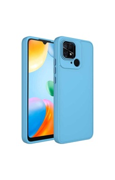 Xiaomi Redmi 10c Kılıf Metal Çerçeve Ve Buton Tasarımlı Silikon Zore Luna Kapak Sierra Mavi Xiaomi Redmi 10c Kılıf Metal Çerçeve Ve Buton Tasarımlı Silikon Zore Luna Kapak Sierra Mavi