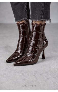 Dabab Shoes Carmen Kadın Acı Kahve Kroko Rugan Sivri Burun Fermuarlı Sıcak Astarlı 7 Cm İnce Topuklu Bot Bootie Kahverengi Dabab Shoes Carmen Kadın Acı Kahve Kroko Rugan Sivri Burun Fermuarlı Sıcak Astarlı 7 Cm İnce Topuklu Bot Bootie Kahverengi