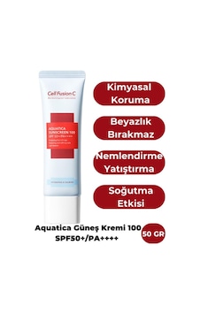 Cell Fusion C Aquatica Nemlendirici Yüksek Koruyucu Tüm Cilt Tipleri Için Güneş Kremi 100 Spf50 /pa 50 G Cell Fusion C Aquatica Nemlendirici Yüksek Koruyucu Tüm Cilt Tipleri Için Güneş Kremi 100 Spf50 /pa 50 G