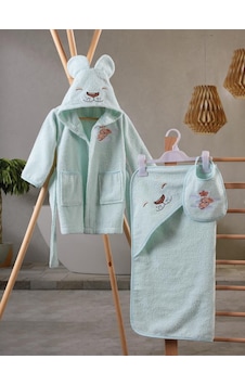 Cotton Box Bebek Banyo Seti Aslan Mint Cotton Box Bebek Banyo Seti Aslan Mint