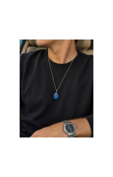 Lapis Lazuli Doğal Taş Kolye Uçlu Paslanmaz Çelik Kolye Unisex Tasarım Lacivert Lacivert Lapis Lazuli Doğal Taş Kolye Uçlu Paslanmaz Çelik Kolye Unisex Tasarım Lacivert Lacivert