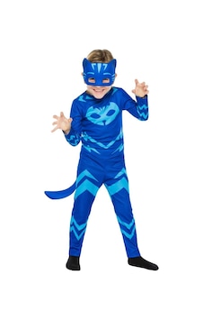Pj Mask Unisex Çocuk Mavi Kedi Kostümü Renkli