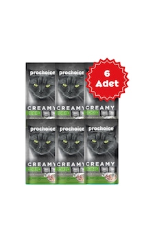 Prochoice Creamy Kediler İçin Tavuklu, Keçi Sütlü Ve İstridyeli Sıvı Ödülü 4x15gr X 6 Adet