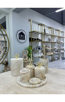 Dekoratif Doğal Şeker Mermer 7 Parça Gold Mercan Banyo Seti Dekoratif Doğal Şeker Mermer 7 Parça Gold Mercan Banyo Seti