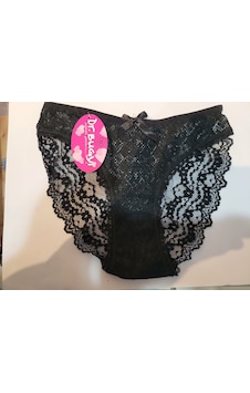 Bugy Dantel Detaylı Kadın Külot Slip V39 Siyah Bugy Dantel Detaylı Kadın Külot Slip V39 Siyah