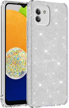 Galaxy A03 Kılıf Zore Shining Silikon Gümüş Galaxy A03 Kılıf Zore Shining Silikon Gümüş