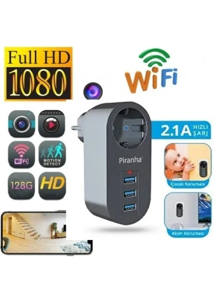 Akım Korumalı Adaptör Mini Gizli Wifi Kamera 4k Akım Korumalı Adaptör Mini Gizli Wifi Kamera 4k
