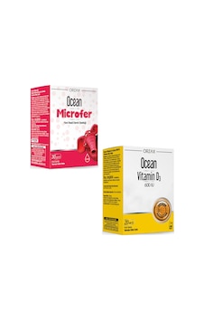 Ocean Microfer Damla 30 ML + Ocean Vitamin D3 Sprey 600'lü 20 ML Ocean Microfer Damla 30 ML + Ocean Vitamin D3 Sprey 600'lü 20 ML