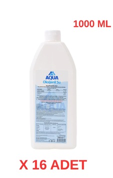 Aquamed 16 Adet Oksijenli Su 1000 Ml Cilt Ve Yüzey Temizliği İçin Oksijenle Güçlendirilmiş