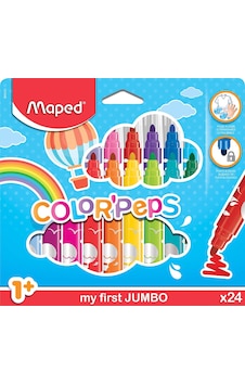 Maped Color Peps Jumbo Keçeli Kalem - 24'Lü