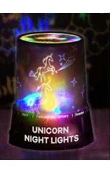 Bood Sm-08 Unıcorn Nıght Lıghts Gece Lambası Siyah