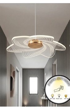 İskandinav Tasarım Sarı Gold 3 Renk Led Sarkıt Tekli Avize Salon Koridor İskandinav Tasarım Sarı Gold 3 Renk Led Sarkıt Tekli Avize Salon Koridor