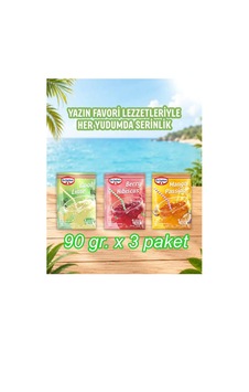 Berry Hibiskus & Cool Lime & Mango Passion 3x90 Gr Toz İçecek 275 G Berry Hibiskus & Cool Lime & Mango Passion 3x90 Gr Toz İçecek 275 G