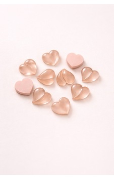 Rose Nude Heart Tırnak Taşı Rose Nude Heart Tırnak Taşı