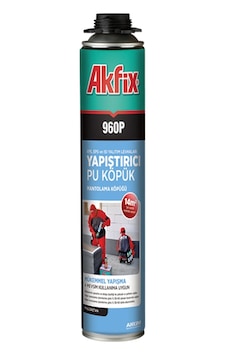 Akfix 960P Pu Yapıştırma/Mantolama Köpük Tabancalı 850 Gr 1 Adet Akfix 960P Pu Yapıştırma/Mantolama Köpük Tabancalı 850 Gr 1 Adet