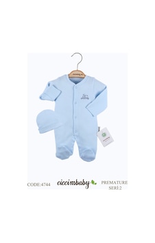 Ciccim Baby Prematüre Bebe Tulum 4744 Mavi 001 Ciccim Baby Prematüre Bebe Tulum 4744 Mavi 001