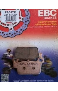 Yamaha Wr 250 R Arka Fren Balatası Ebc Fa367R Sinterli Balata Yamaha Wr 250 R Arka Fren Balatası Ebc Fa367R Sinterli Balata