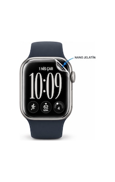 Apple Watch Series 12 46mm 3 Adet Uyumlu Şeffaf Ultra Koruyucu Nano Jelatin Apple Watch Series 12 46mm 3 Adet Uyumlu Şeffaf Ultra Koruyucu Nano Jelatin