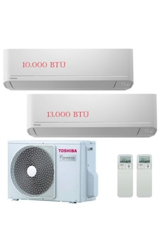 Toshiba 13000 BTU + 10000 BTU (2 İç + 1 Dış Ünite) Inverter Multi Klima Toshiba 13000 BTU + 10000 BTU (2 İç + 1 Dış Ünite) Inverter Multi Klima