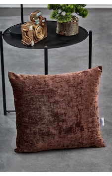 Komfort Home Düz Kahverengi İç Dolgulu Kırlent 45x45cm / 2 Adet Karışık/Çok Renkli
