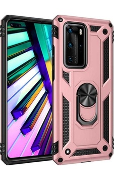 Huawei P40 Pro Kılıf Zore Vega Kapak Rose Gold