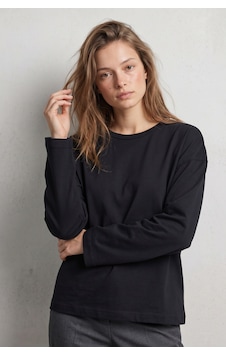 Elemge %100 Pamuk Süprem Oversize Kadın Uzun Kollu T-shirt Compact Penye Tok Yumuşak Kumaş Bol Kesim Nefes Alan Terletmez Yapı Basic Siyah Tişört Elemge %100 Pamuk Süprem Oversize Kadın Uzun Kollu T-shirt Compact Penye Tok Yumuşak Kumaş Bol Kesim Nefes Alan Terletmez Yapı Basic Siyah Tişört