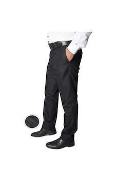 Yazı Klasik Fit Erkek Tensel Pantolon-7112 Siyah Yazı Klasik Fit Erkek Tensel Pantolon-7112 Siyah