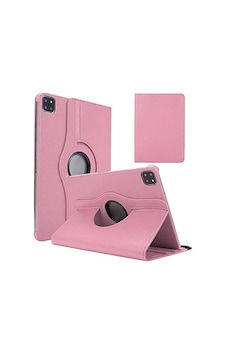 Aksesuarcim Apple iPad Uyumlu Air 11 2024 İle Uyumlu Kılıfı Suni Deri 2 Farklı Stand Olabilen Darbe Korumalı 360 Dönebilen Tablet Kılıfı Pembe Açık Sku: Zeusb0fhhx33c4 Arka Kapak